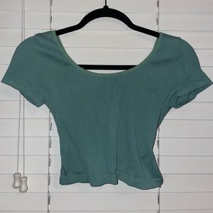 Textured Crop Top